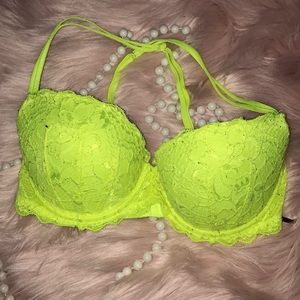 Neon Yellow Bra from Pink